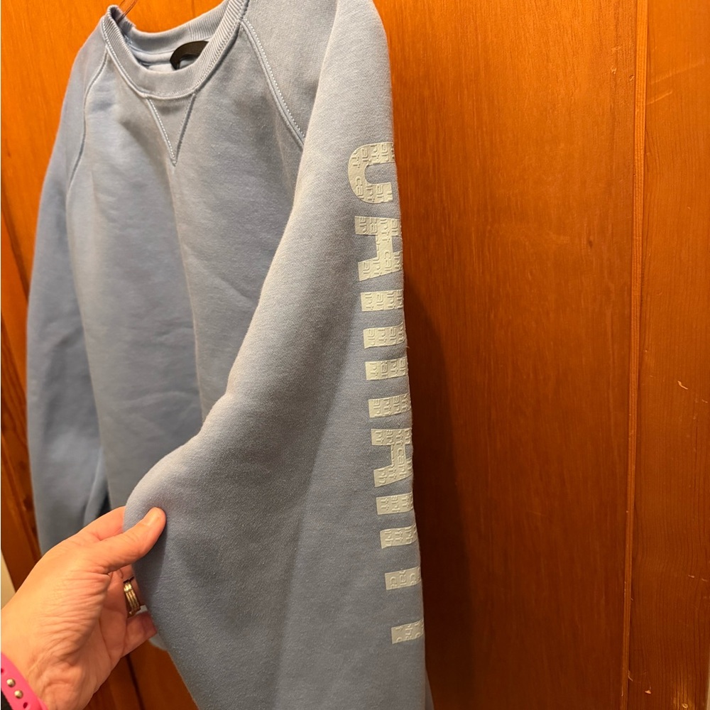 Carhartt womens Light Blue Crewneck Sweatshirt hoodie plus size 3x - Picture 2 of 6